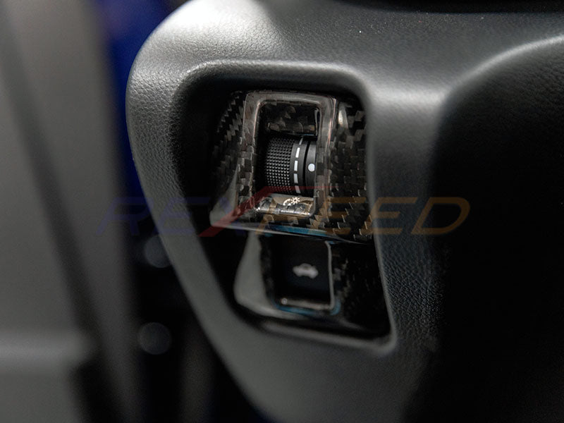 Rexpeed GR86 / BRZ 2022+ Dry Carbon Interior Light Switch Panel Cover-Gloss
