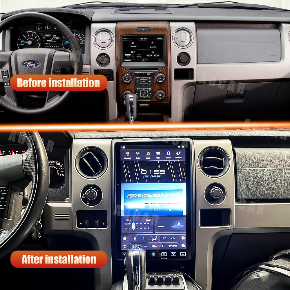 AuCar Tesla Android 11 14.4″ Car Radio GPS Navigation For Ford F150 2009-2014 Car Multimedia Stereo Player Car Video