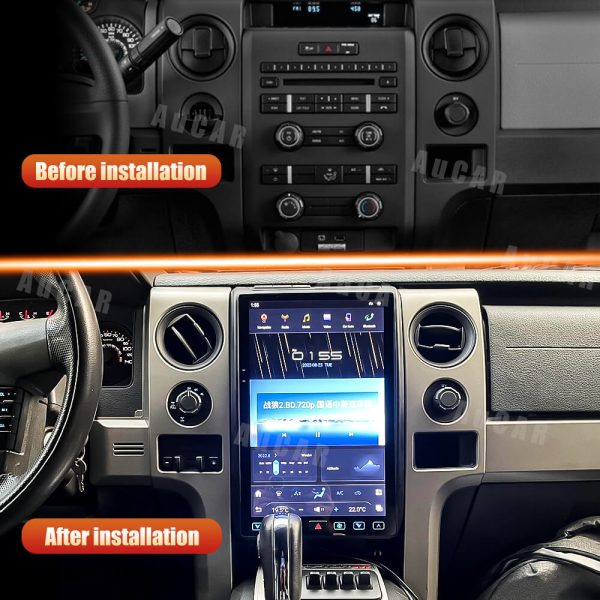 AuCar Tesla Android 11 14.4″ Car Radio GPS Navigation For Ford F150 2009-2014 Car Multimedia Stereo Player Car Video