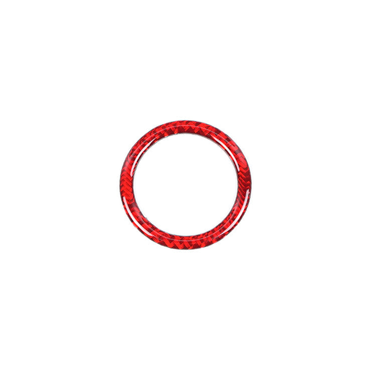 JDMuscle 22-25 WRX P&S Series Carbon Fiber Trip Reset Button Frame Cover 1 PC | Black Carbon Fiber/ Red Carbon Fiber