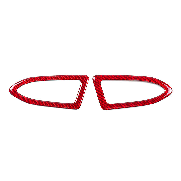 JDMuscle 22-25 WRX P&S Series Carbon Fiber Dash AC Trim 2 PC | Black Carbon Fiber/ Red Carbon Fiber