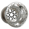 Weld Magnum 15x14 / 5x4.75 / 5 BS / 3.18 HB - Black Center - Polished Shell - Polished DBL MT Wheel
