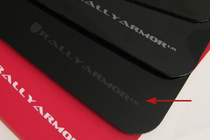 Rally Armor 02-07 Subaru WRX/STI/RS/2.5i (Wagons Req. Mod.) Black UR Mud Flap w/Grey Logo