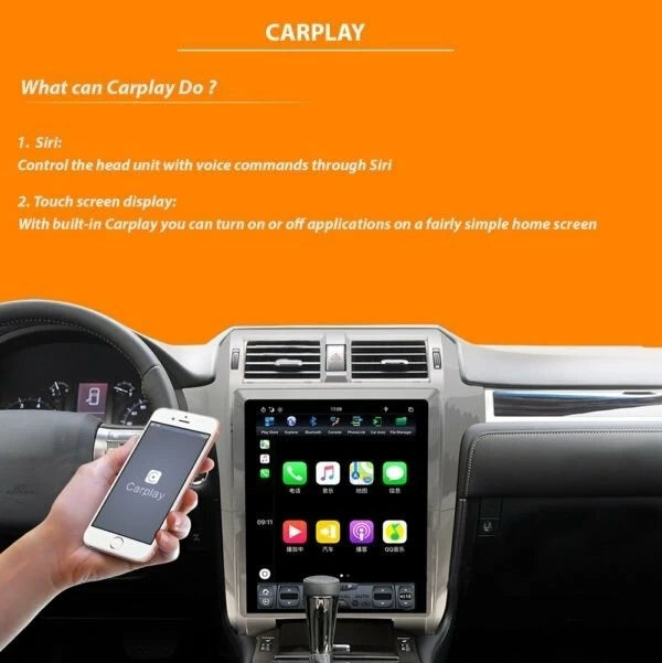 AuCAR Android 11.0 Tesla Style 12.1″ car radio GPS Navigation for Toyota Fortuner 2013 - 2015 autoradio 1 din multimedi Stereo
