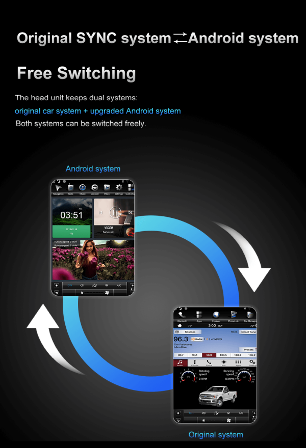 AuCar Tesla Android 9 12.1 Car Radio GPS Navigation Android Head Unit for Ford F250 F350 2013+ Car Multimedia Stereo Player Car Video