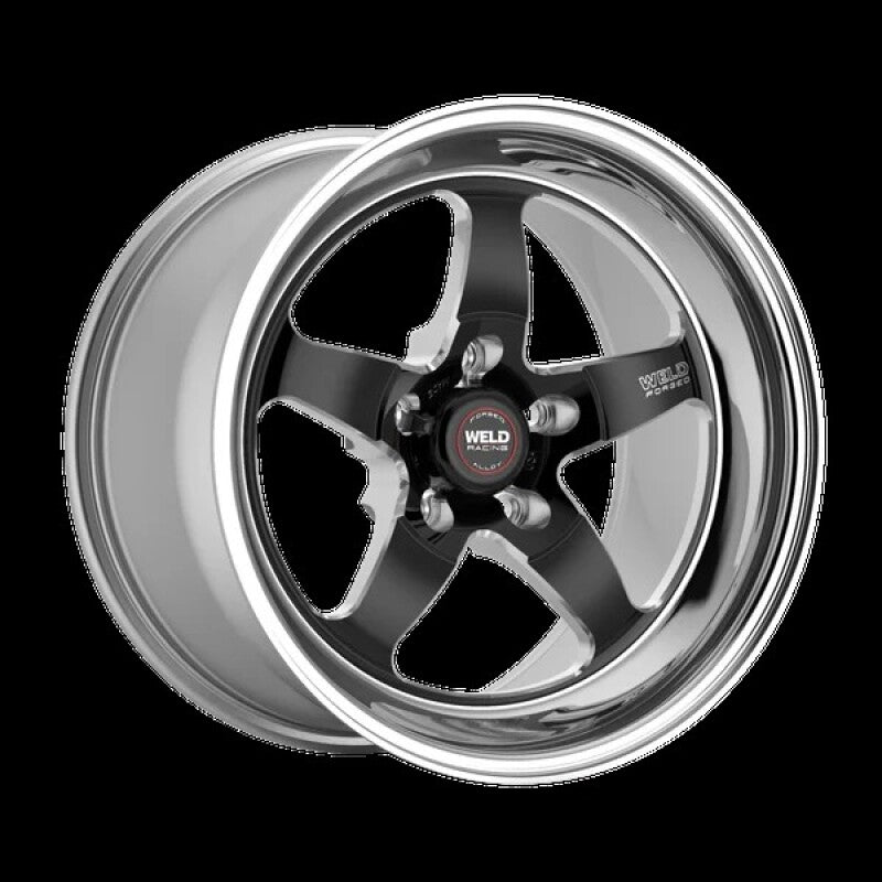 Weld Racing RT-S S71 Drag Wheel 18X9 / 5x112 / +28 Offset / 6.1 Backspace - Black - High Pad