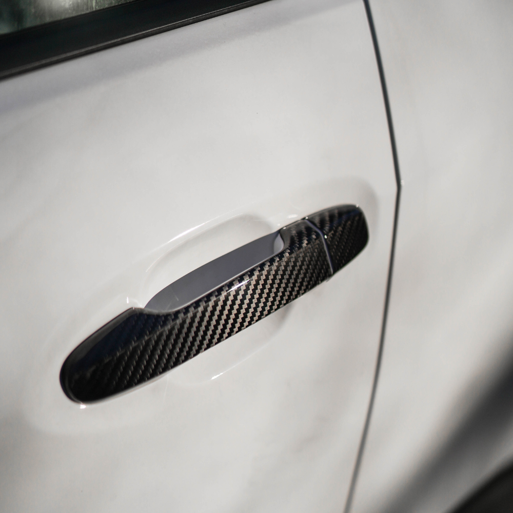 JDMuscle 22-25 WRX Tanso Dry Carbon Fiber Door Handle Covers w/ Gloss Finish