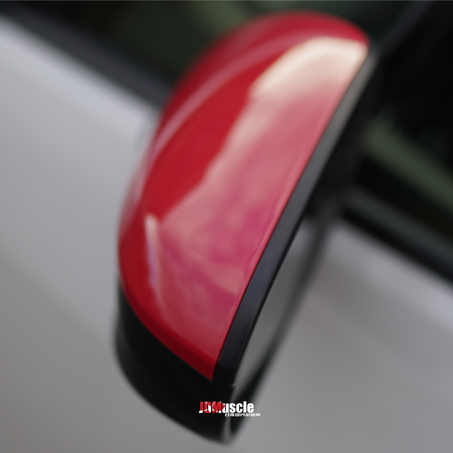 JDMuscle 22-25 WRX Mirror Covers Replacements | 2PC Set, Paint Matched / Gloss Black / Cherry Red