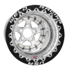 Weld Alumastar 16x16 / 5x5 / 5 BS / 3.5 HB - Polished Center - Black Shell - Black DBL Wheel