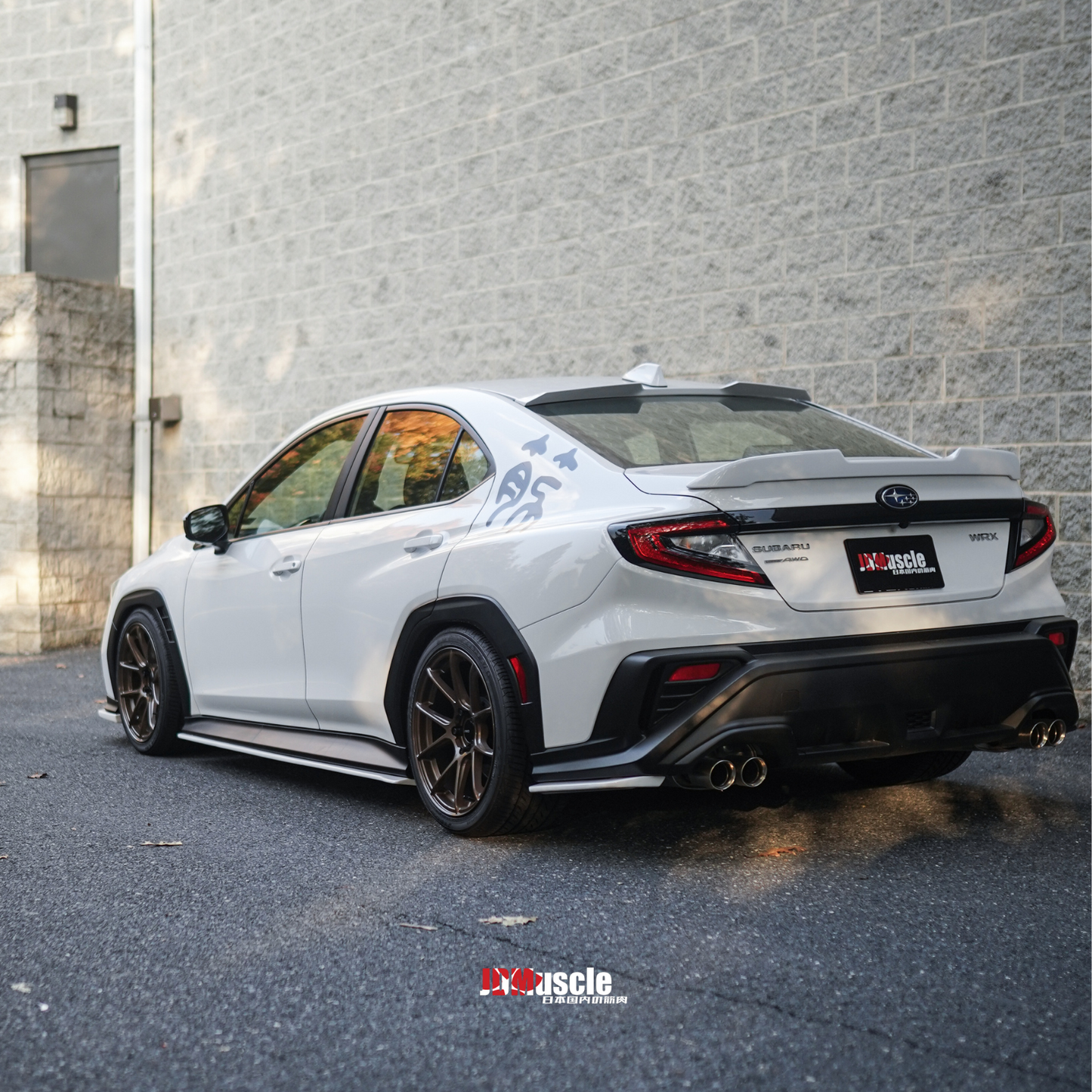 JDMuscle 22-25 WRX Roof Spoiler V1 | Paint Matched / Gloss Black / ABS