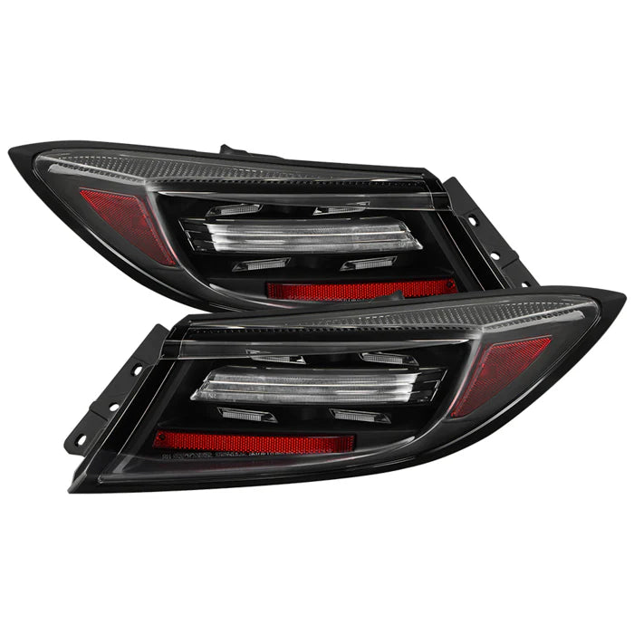 Toyota GR86 2022 - 2024 / Subaru BRZ 2022 - 2024 2DR Coupe Full LED Tail Lights - Sequential LED Turn Signal Light - Black