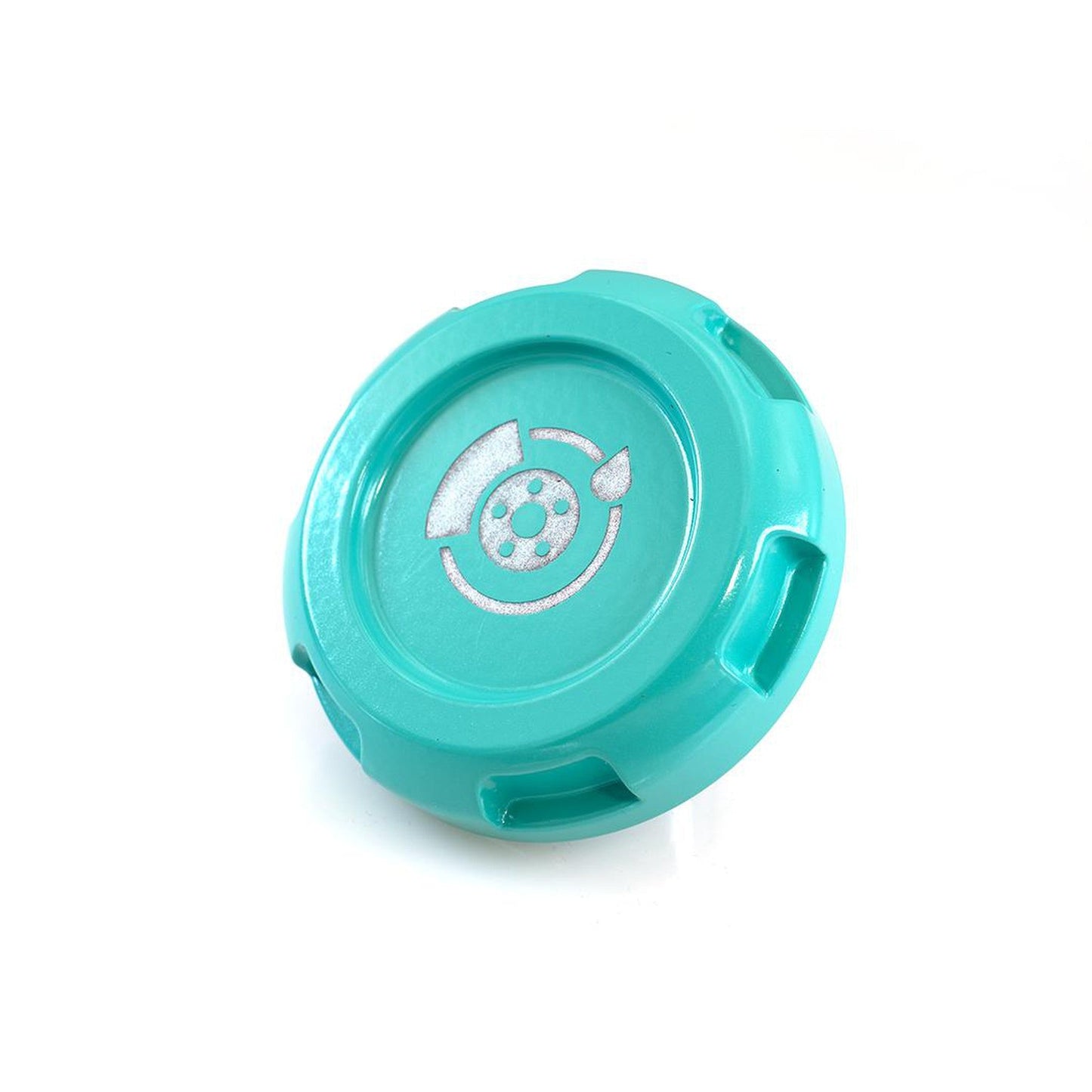 Billetworkz Brake Fluid Cap Engraved Zero Series Hyper Teal Subaru WRX 02-25 / STI 04-21 | BW-EBCZ-SUB-BRK-HYTL-E