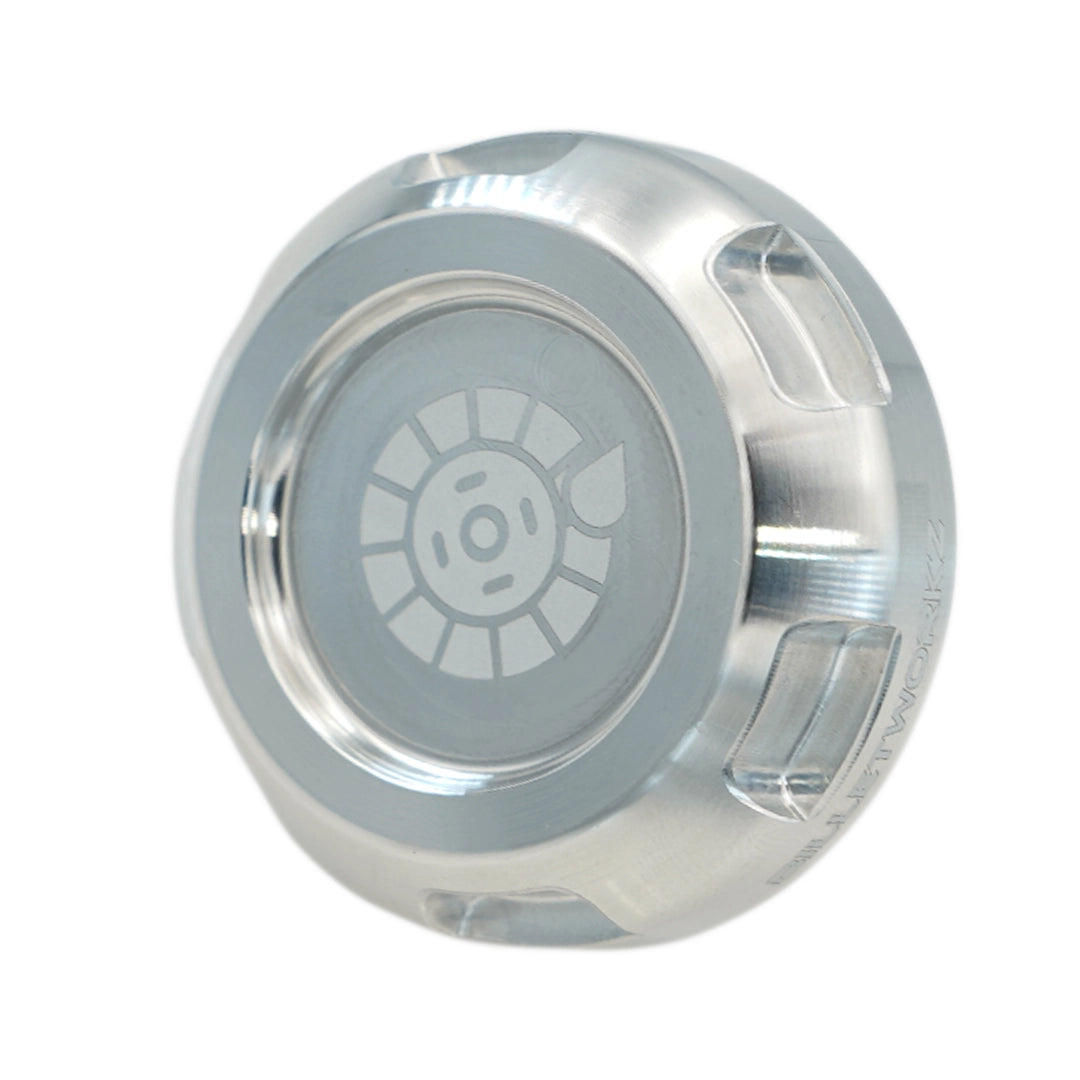 Billetworkz Clutch Fluid Cap Engraved Zero Series Silver Subaru WRX 2002-2014 / STI 2004-2014 | BW-EBCZ-SUB-CLU-SIL-E
