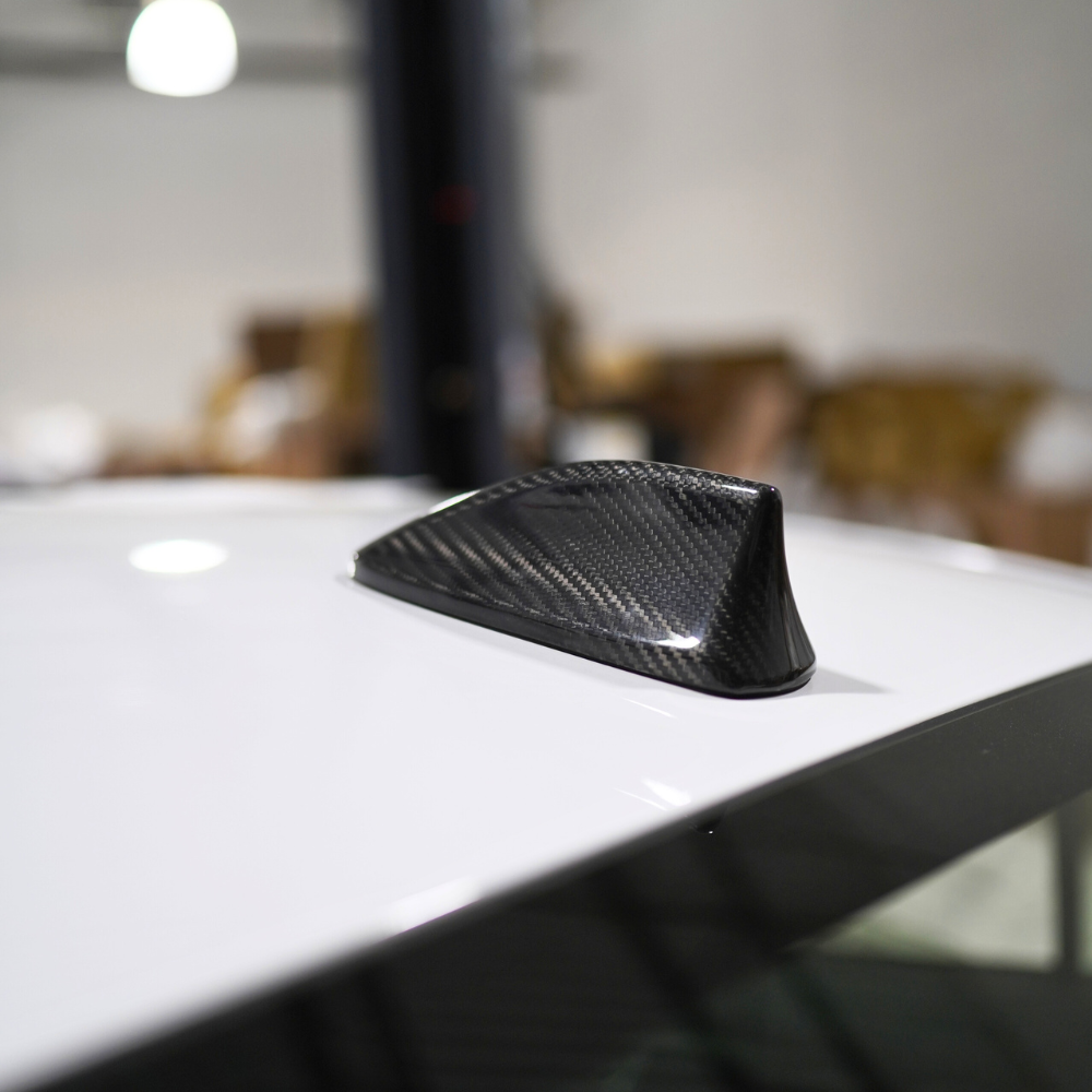 JDMuscle 22-25 WRX / 22+ BRZ /15-21 WRX/STI Tanso Dry Carbon Fiber Antenna Cover w/ Gloss Finish