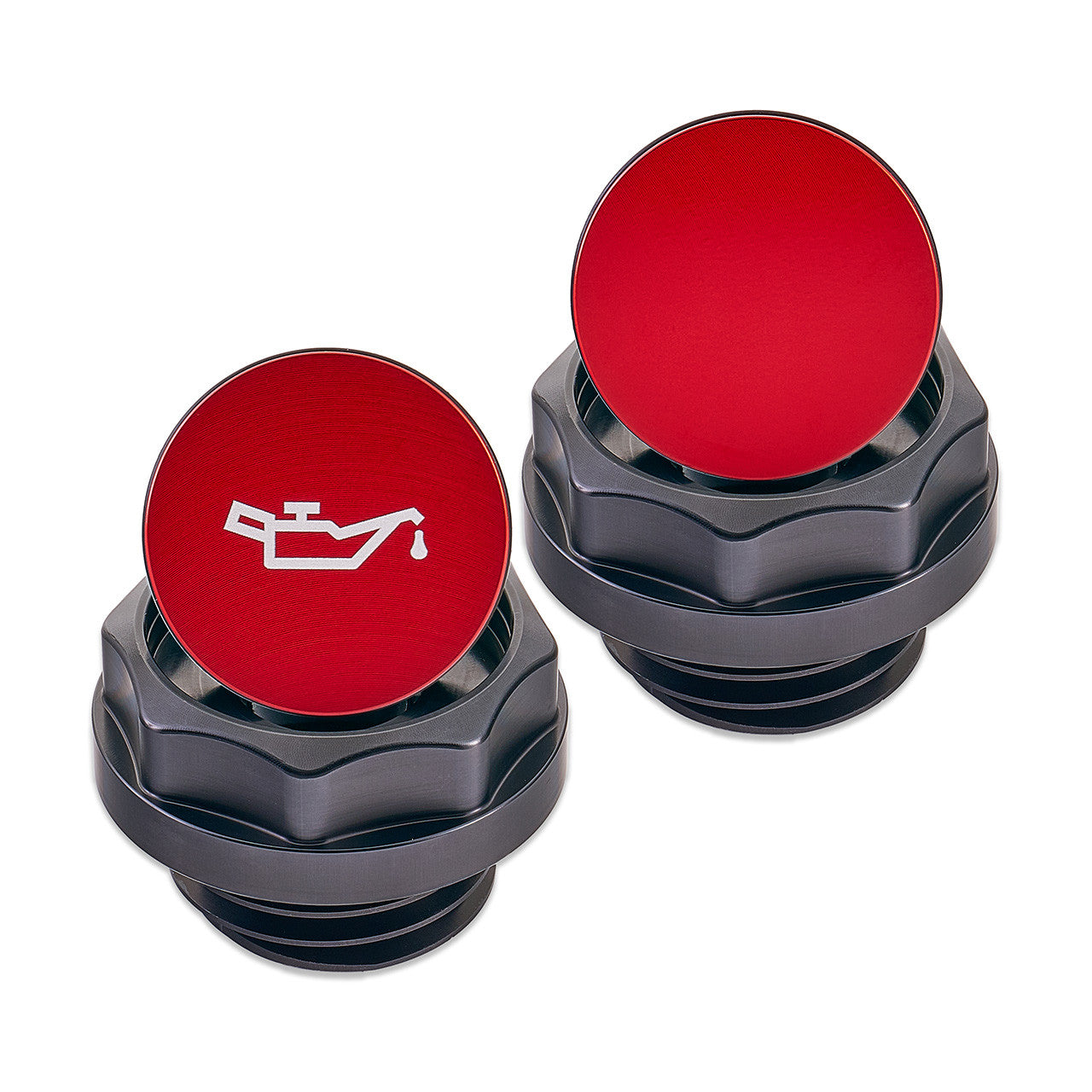 IAG Revolve Engine Bay Dress-Up Cap Kit Red WRX 22-25 / BRZ 13-25 | IAG-ACC-5405BKRD