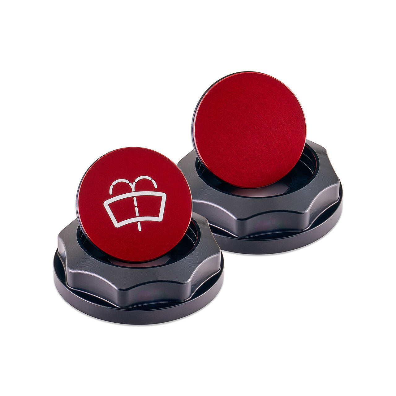 IAG Revolve Washer Fluid Reservoir Cap w/ Anodized Color Accent Red Subaru WRX 22-25 / BRZ 13-25 | IAG-ACC-5310BKRD