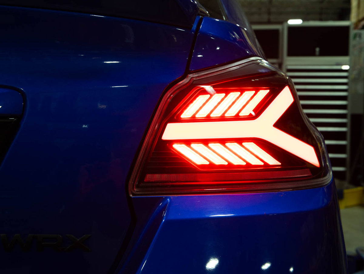 OLM Y-Spec LED Taillights (Smoke Lens Red Optic) - 2015-2021 WRX / STI