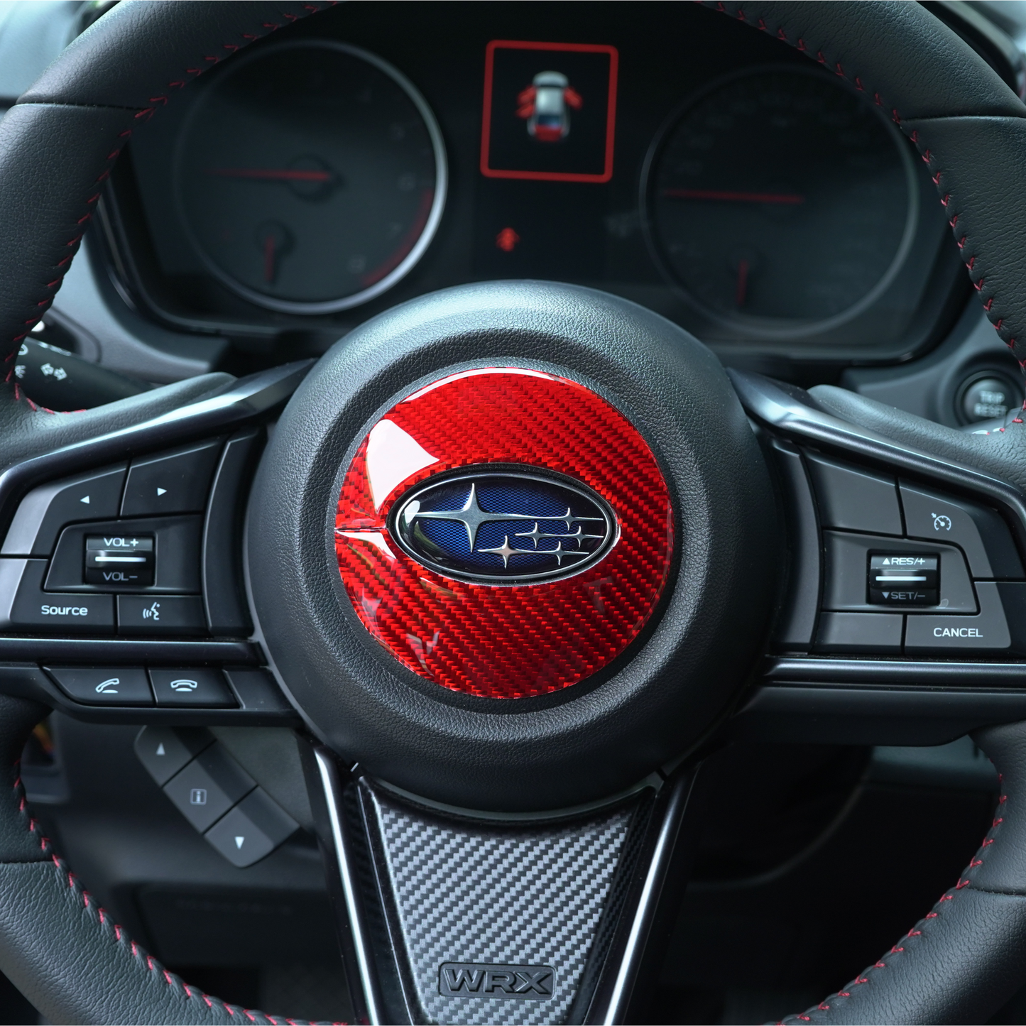 JDMuscle 2022-23 WRX P&S Series Carbon Fiber Airbag Trim Cover