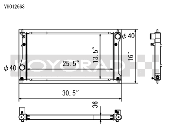 Koyo Radiator 13-16 Scion FR-S / 17-25 Toyota 86 / 2013-2025 Subaru BRZ | VH012664N