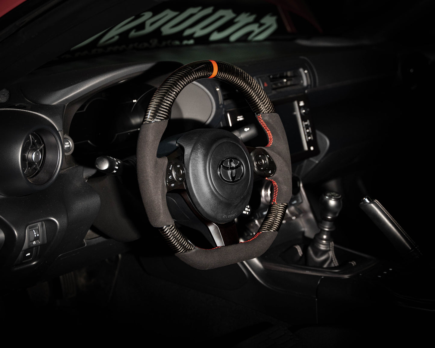 FactionFab Steering Wheel Carbon and Suede 17+ BRZ / GR86
