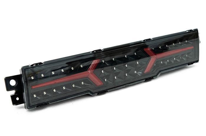 OLM V1 Rear Fog Light Clear Lens Black Base Red Bar Subaru BRZ / Toyota GR86 22-25 | A.70258.1-CBR