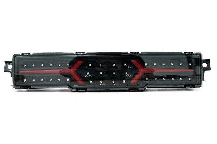 OLM V1 Rear Fog Light Clear Lens Black Base Red Bar Subaru BRZ / Toyota GR86 22-25 | A.70258.1-CBR