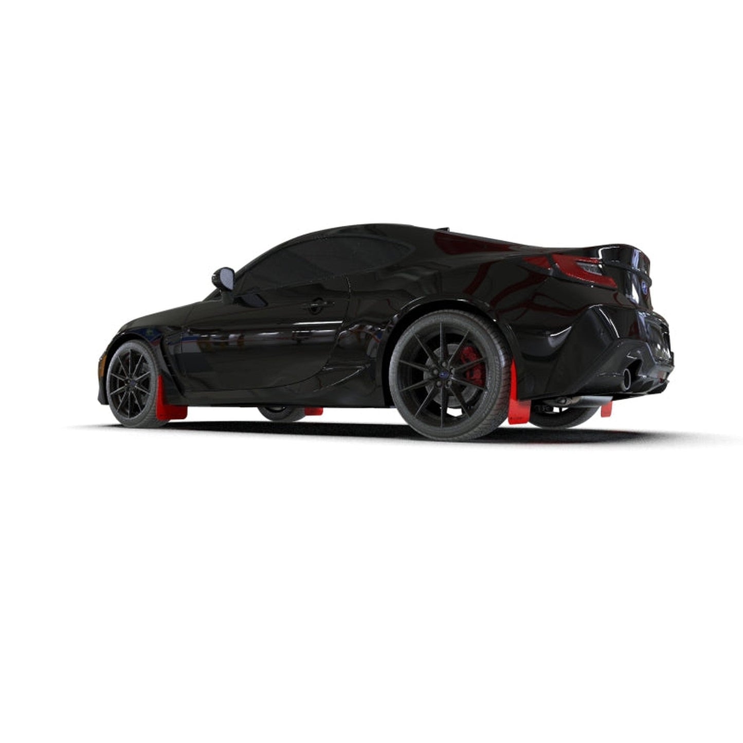 Rally Amor Subaru BRZ, GR86 2022-2025 UR Red Mud Flaps w/ Black Logo | MF99-UR-RD-BLK