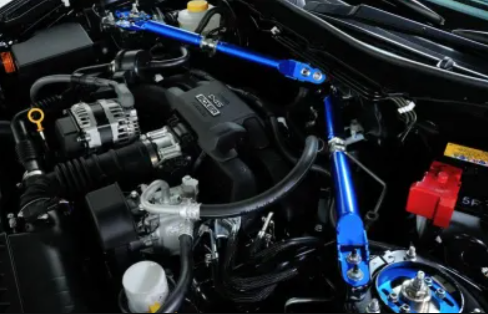 Cusco PowerBrace Strut Support for Strut to Firewall 35mm OD Non-Adj | 22-24 Subaru BRZ & Toyota GR86