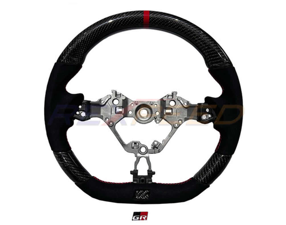 Rexpeed GR86 / BRZ 2022+ Carbon Fiber Steering Wheel w/ BLACK Suede