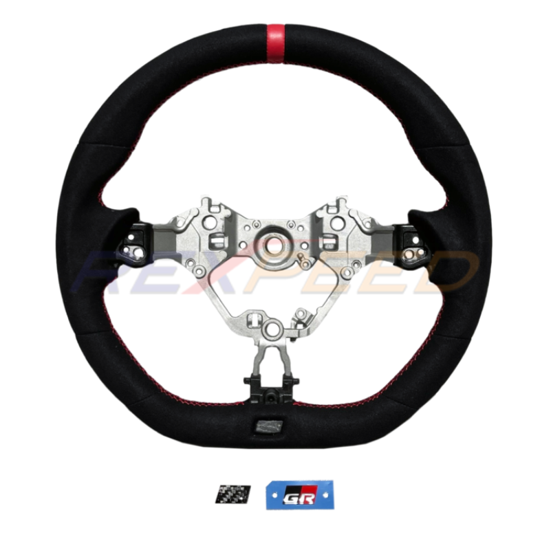 Rexpeed GR86 / BRZ 2022+ Black Suede Steering Wheel