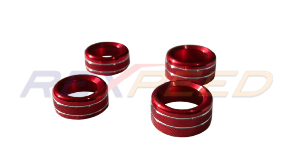 Rexpeed GR86 / BRZ 2022+ Alloy Audio Volume and AC Knob Cover