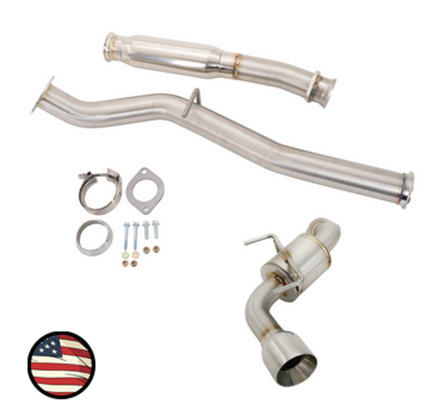 Nameless Catback Exhaust - 2022+ BRZ / GR86 - 5" Muffler - Single Exit 4" Tip
