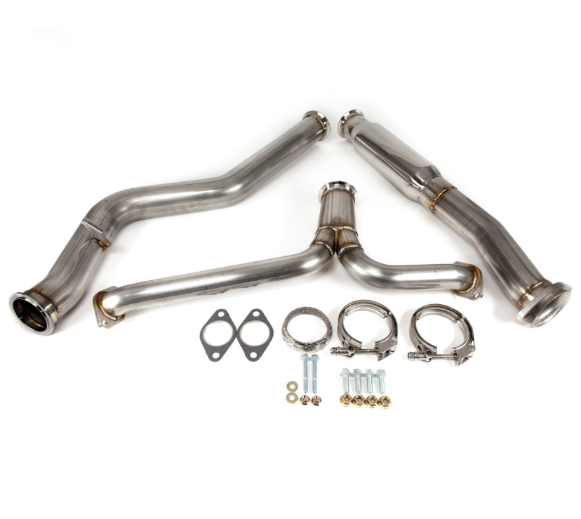 Nameless Catback Exhaust - 2011-2014 STi and WRX Sedan - Muffler Delete - 3.5" Double Wall Tips