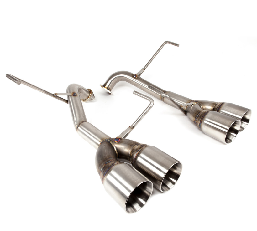 Nameless Catback Exhaust - 2011-2014 STi and WRX Sedan - Muffler Delete - 3.5" Double Wall Tips