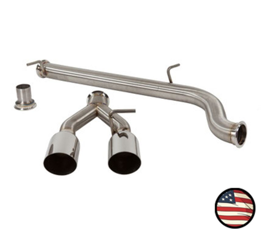Nameless Catback Exhaust - 2010-2014 Golf R - Muffler Delete
