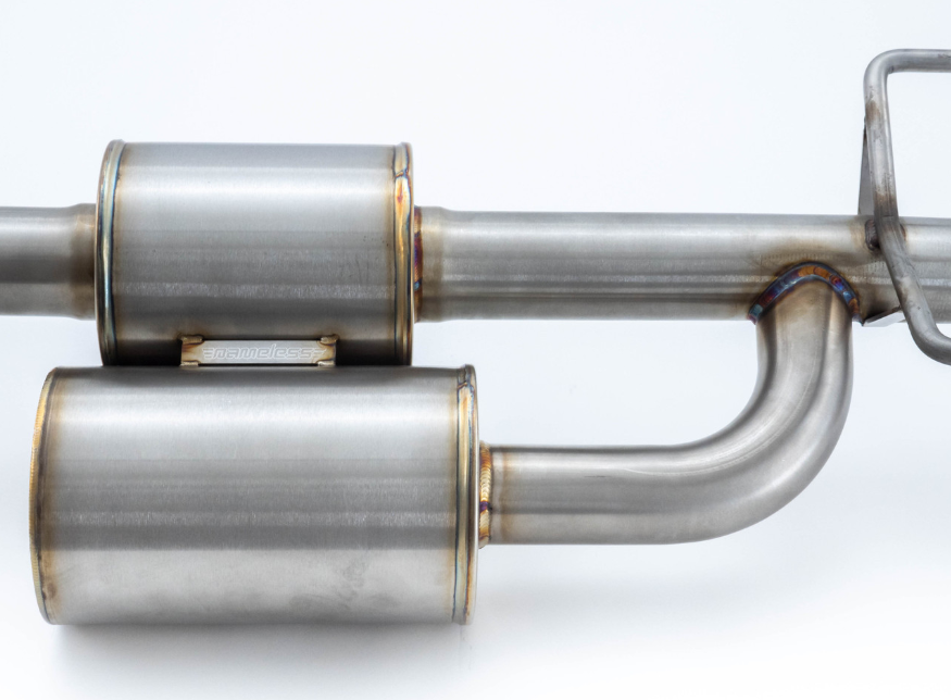 Nameless Axleback Exhaust - 2013-2017 Crosstrek/2012-2016 Impreza Wagon - Dual Chamber With 5" Muffler - Turndown Tip