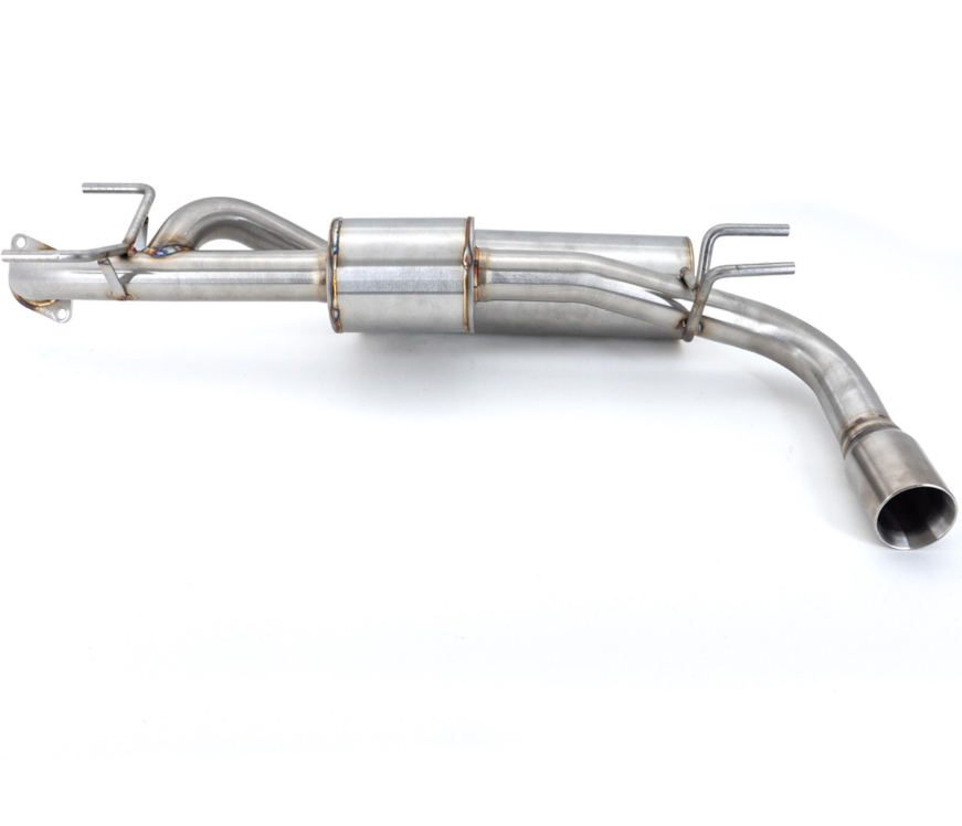 Nameless Axleback Exhaust - 2018-2023 Crosstrek 2.0 - Dual Chamber with 5" Muffler - Single Exit 3" Double Wall Tip