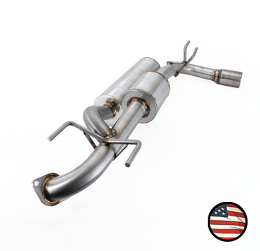 Nameless Axleback Exhaust - 2017+ Impreza Wagon - Single Exit - Dual Chamber with 5" Muffler - 3" Double Wall Tip