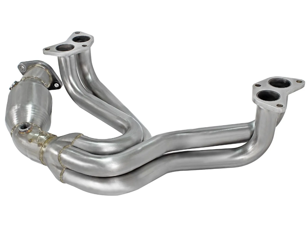 aFe 12-17 Toyota 86 / FRS / BRZ Twisted Steel 304 Stainless Steel Long Tube Header w/ Cat