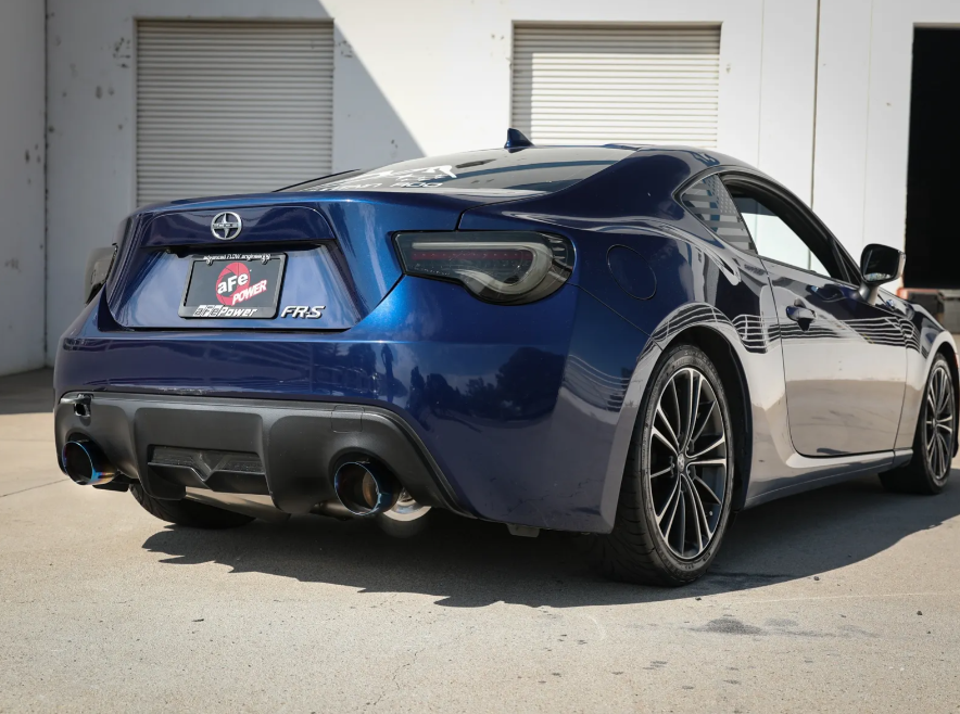 aFe Takeda Exhaust Axle-Back 13-15 Scion FRS / Subaru BRZ 304SS Blue Flame Dual Tips Exhaust