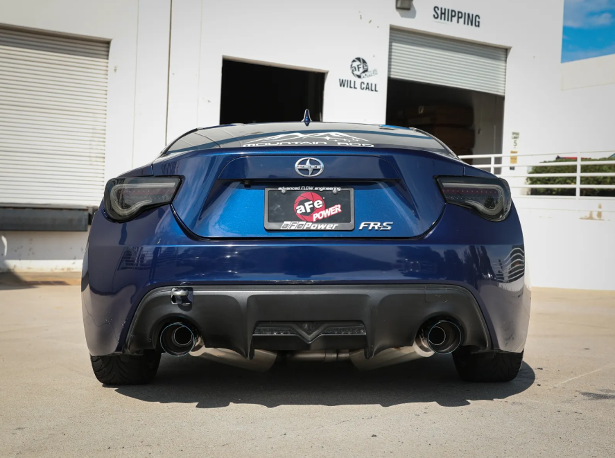 aFe Takeda Exhaust Axle-Back 13-15 Scion FRS / Subaru BRZ 304SS Blue Flame Dual Tips Exhaust
