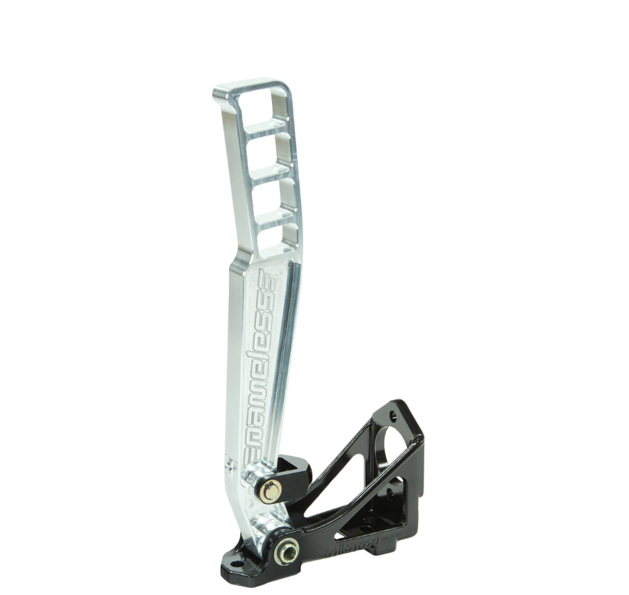 Nameless Performance Hydraulic Handbrake - Short (13") Raw CNC Aluminum/Black/Red/Gold Handle