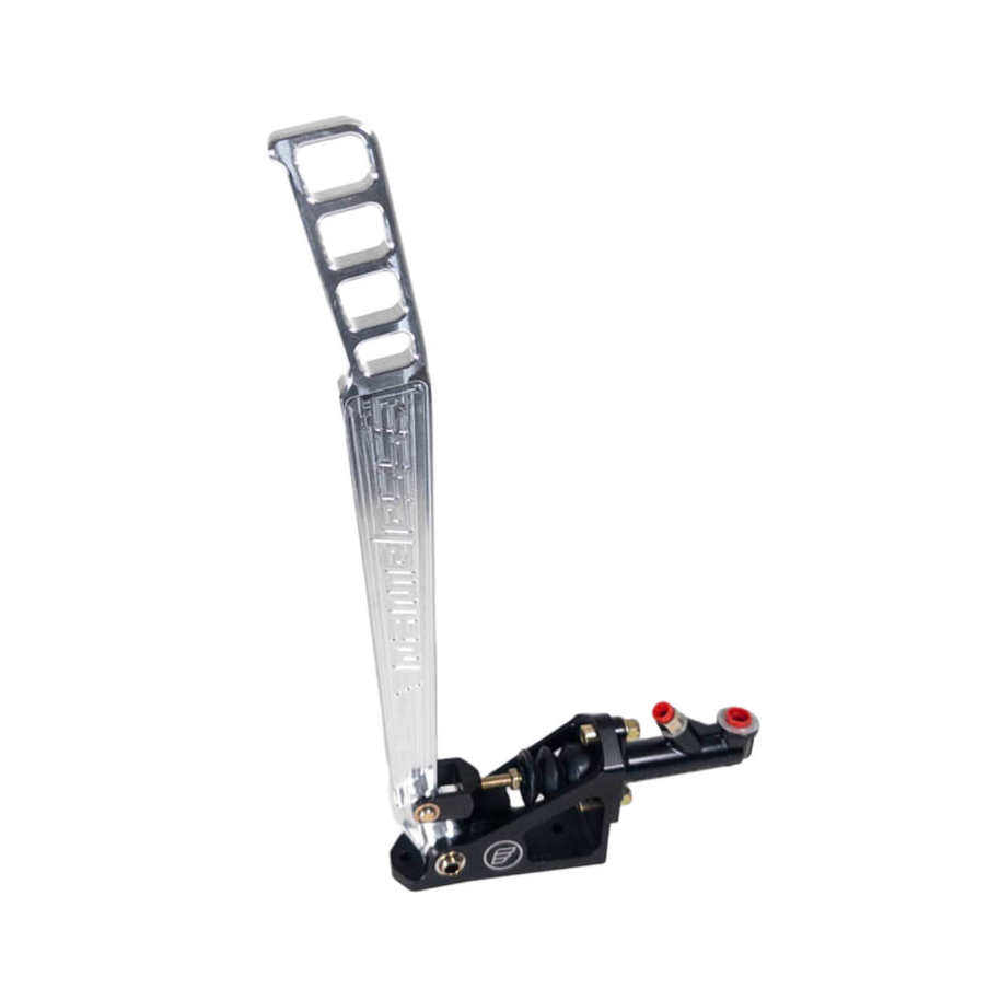Nameless Performance Hydraulic Handbrake - Long (18") Raw CNC Aluminum/Black/Red/Gold Handle