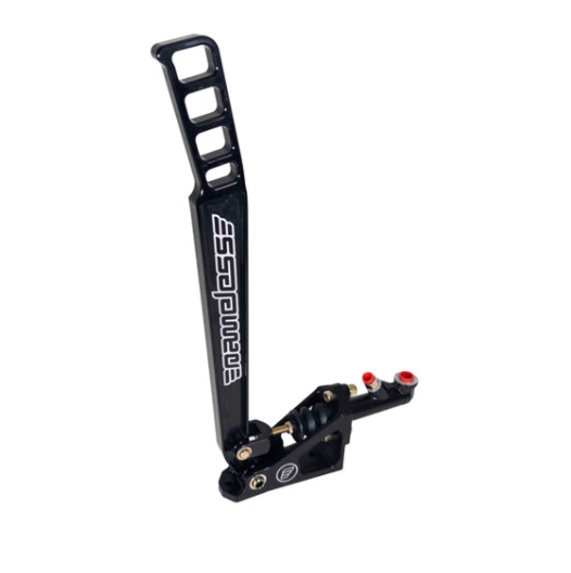 Nameless Performance Hydraulic Handbrake - Long (18") Raw CNC Aluminum/Black/Red/Gold Handle