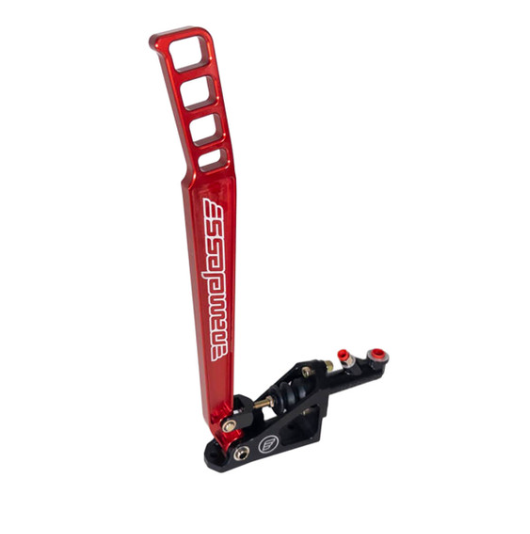 Nameless Performance Hydraulic Handbrake - Long (18") Raw CNC Aluminum/Black/Red/Gold Handle