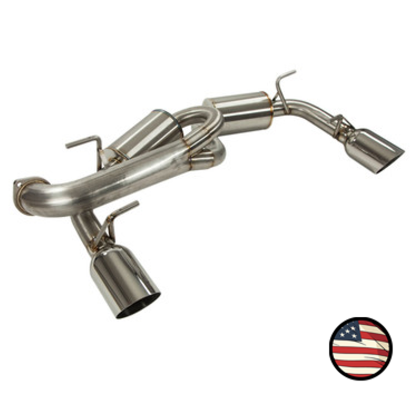 Nameless Axleback Exhaust - 2017-2021 BRZ/GT86 - 5" Muffler - 2.5" Inlet