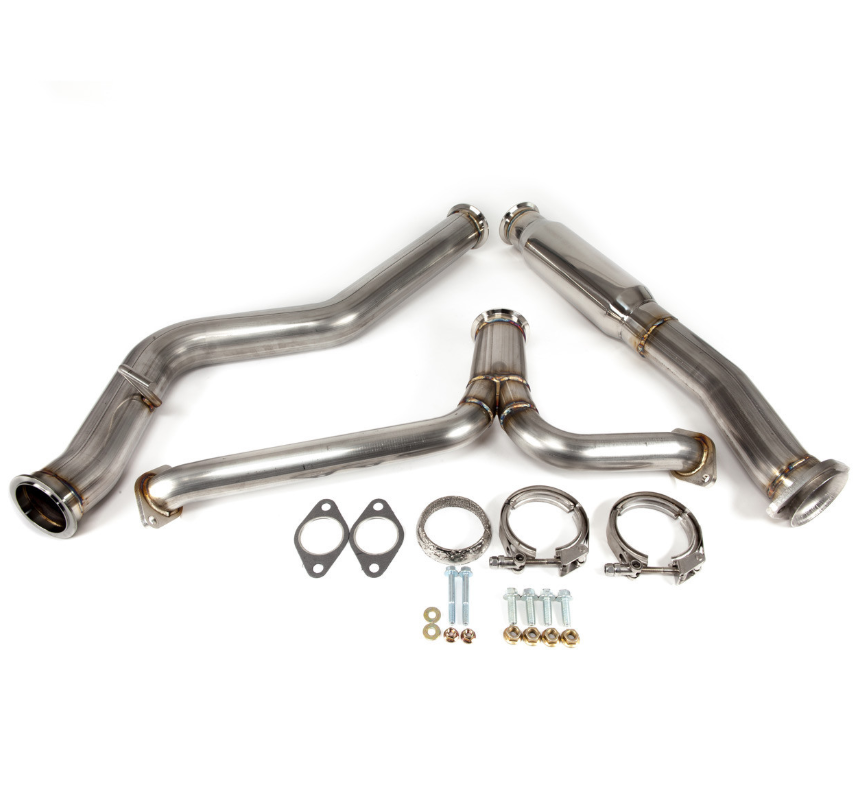 Nameless Catback Exhaust - 2019-2021 Subaru STi - Muffler Delete - 3.5" Single Wall Tips