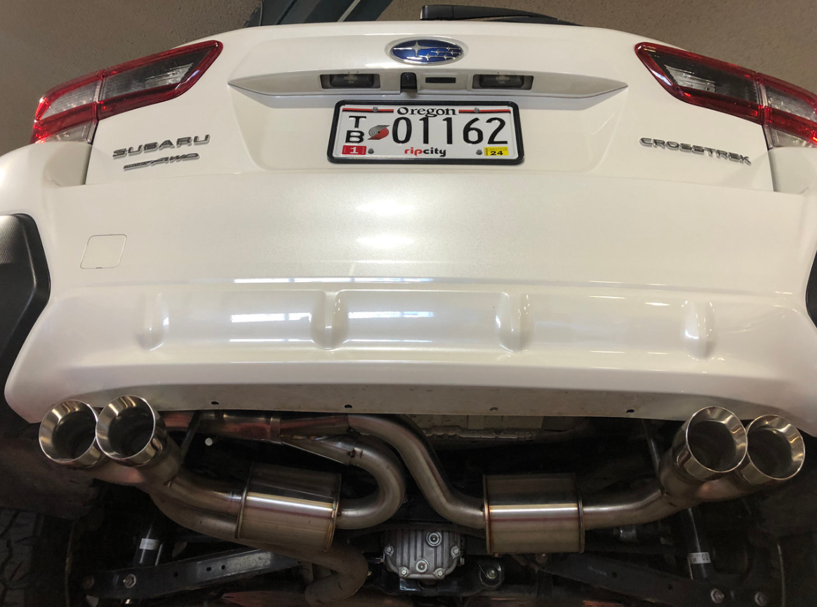 Nameless Axleback Exhaust - 2018-23 Crosstrek - Quad Exit - 5" Muffler
