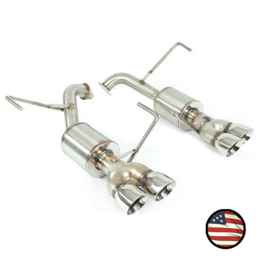 Nameless Axleback Exhaust - 2022+ Subaru WRX - 5" Muffler - 3" Double Wall Tips