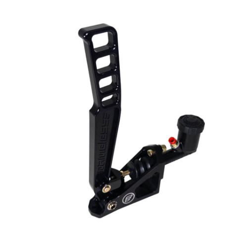 Nameless Performance Hydraulic Handbrake - Short (13") Raw CNC Aluminum/Black/Red/Gold Handle